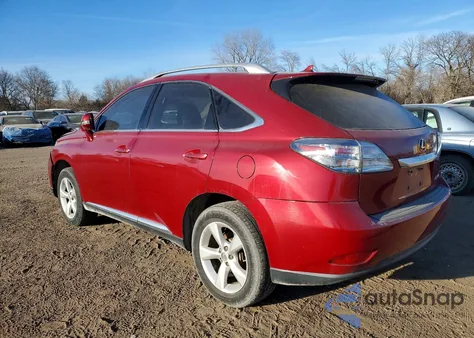2011 Lexus Rx 350 from USA, damaged, VIN 2T2BK1BA7BC083283
